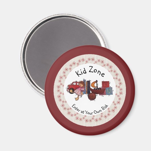 Kind Zone Magnet (Voorkant / Achterkant)