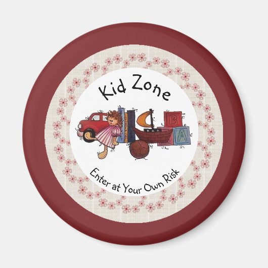 Kind Zone Magnet (Voorkant)