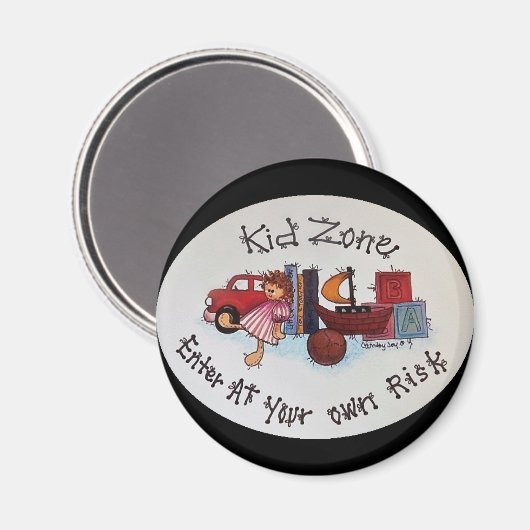 Kind Zone Magnet (Voorkant / Achterkant)
