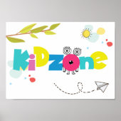 Kind zone sign poster (Voorkant)