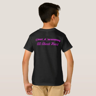 Kind Zwart Hart van Horsemanship T-Shirt