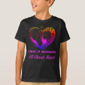 Kind Zwart Hart van Horsemanship T-Shirt (Voorkant)