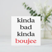 Kinda Bad Kinda Boujee Kaart (Staand voorkant)