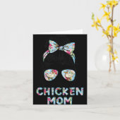 Kinda Busy Being A Chicken Mom New Mom Mother's Da Kaart (Gele Bloem)