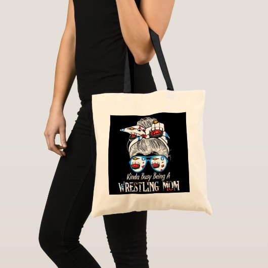 Kinda Busy is een rustelende mam die haar hert Tote Bag (Voorkant (product))