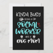 Kinda Busy is sociaal werker en geeft mam cadeau Kaart (Voorkant)
