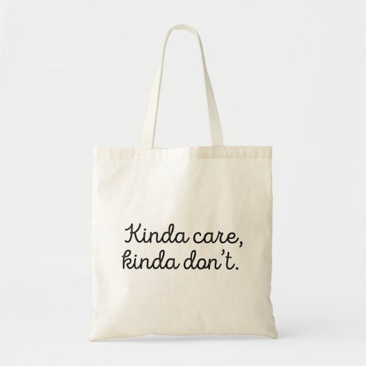 Kinda Care Kinda Tote Bag (Voorkant)