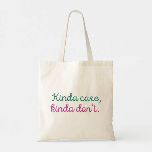 Kinda Care Kinda Tote Bag (Achterkant)