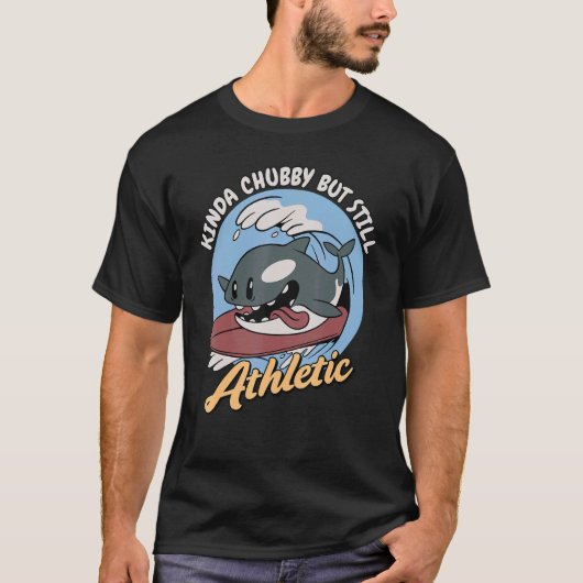 Kinda Chubby, maar nog steeds Athletisch Zee Orca  T-shirt (Voorkant)