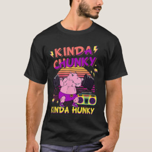 Kinda Chunky en Kinda Hunky Bodybuilding Gym Fitn T-shirt