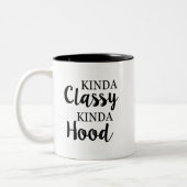 Kinda Classy Kinda Hood-mok Tweekleurige Koffiemok (Links)