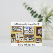 Kinda Creepy "I Miss You" Gezegde Hi Briefkaart (Staand voorkant)