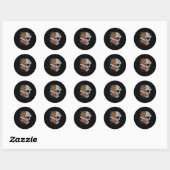 Kinda Emotionele Kinda Emotionless Gothic Emo Flor Ronde Sticker (Vel)