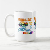 Kinda Fit Funny Gym Fitness Regenboog Koffie Mok (Links)