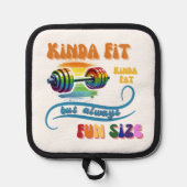 Kinda Fit Funny Gym Fitness Regenboog Pot Houder (Voorkant)