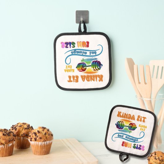 Kinda Fit Funny Gym Fitness Regenboog Pot Houder