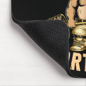 Kinda Fit Sorta Fat - Funny Gym Bear Weightlifting Muismat (Hoek)