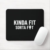 Kinda Fit Sorta Vet Funny Gym Bodybuilding Gym 1 Muismat (Met muis)