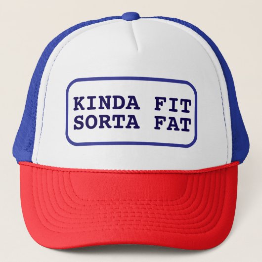 Kinda Fit Sportvet, Grappige Gym Trucker Pet (Voorkant)
