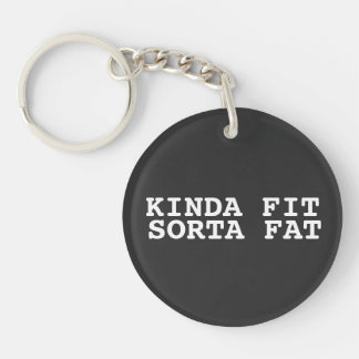 Kinda Fit Sportvet, Grappige Gym Vrouwen Sleutelhanger