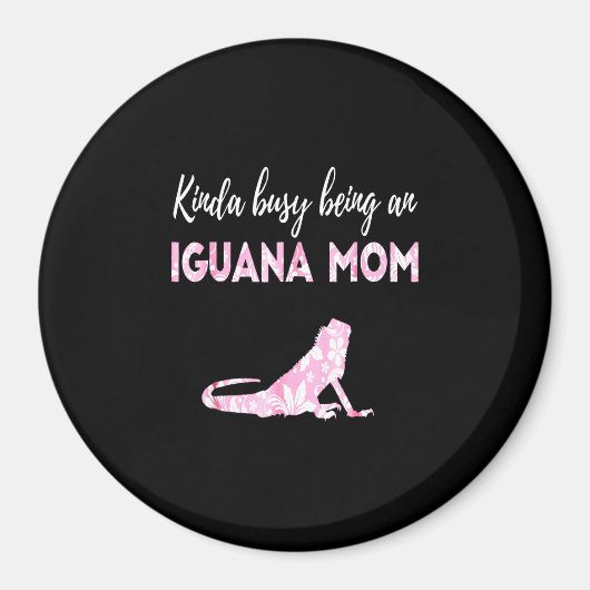 Kinda heeft het druk om een Iguana-moeder te zijn Magneet (Voorkant)