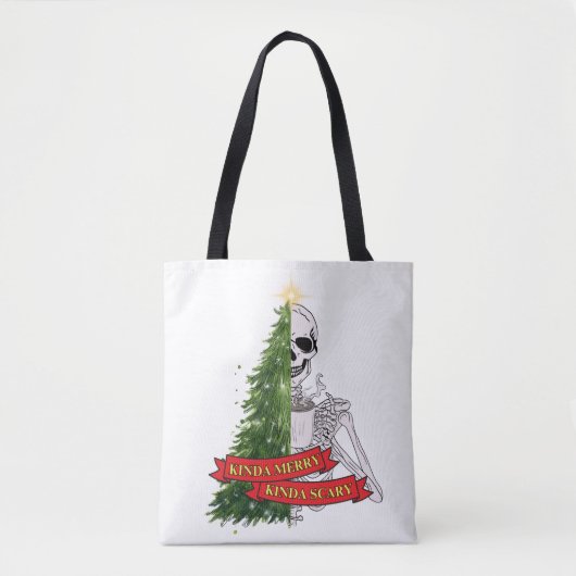 Kinda Merry, Kinda Scary Tote Bag (Voorkant)