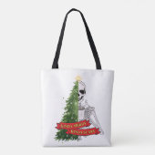 Kinda Merry, Kinda Scary Tote Bag (Achterkant)