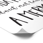 Kinda Past over het niet zijn van een zeemeermin Poster (Hoek)