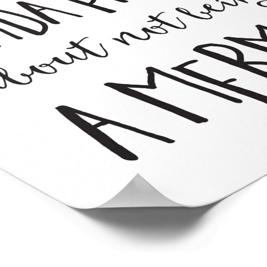 Kinda Past over het niet zijn van een zeemeermin Poster (Hoek)