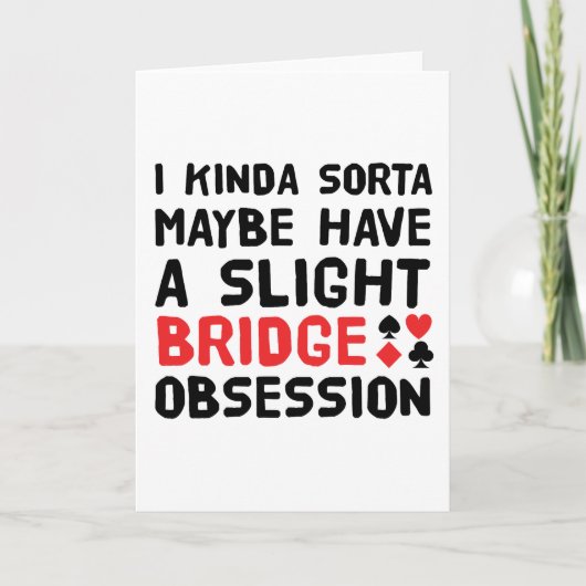 Kinda Sorta Bridge obsessie - Duplicaatspeler Kaart (Voorkant)