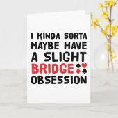 Kinda Sorta Bridge obsessie - Duplicaatspeler Kaart (Gele Bloem)