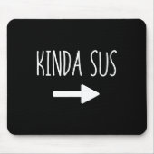 Kinda Sus Arrow Gaming Meme Matching Halloween Cos Muismat (Voorkant)