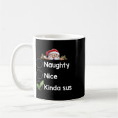 Kinda Sus Christmas Matching Naughty1 Koffiemok (Links)
