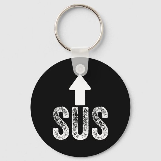 Kinda Sus Game IDK Bro Bruh Meme Grappige Videogam Sleutelhanger (Voorkant)