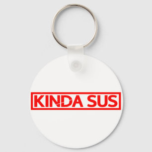 Kinda Sus Stamp Sleutelhanger