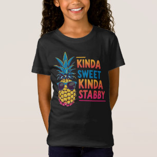 Kinda Sweet Kinda Stabby Pineapple Kinder T-shirt