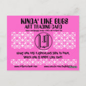 KINDA' ZOALS CUCKOO BUGcollectible trade Briefkaart (Achterkant)
