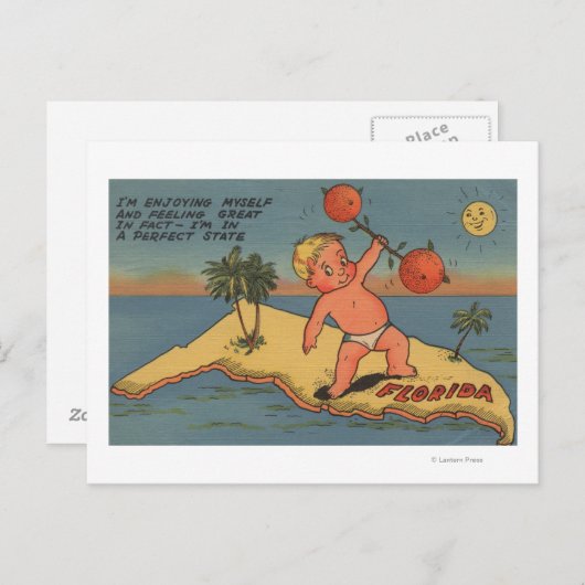 Kindarm van Sinaasappels Briefkaart (Voorkant / Achterkant)