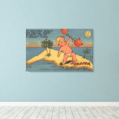 Kindarm van Sinaasappels Canvas Afdruk (Insitu (Houten vloer))