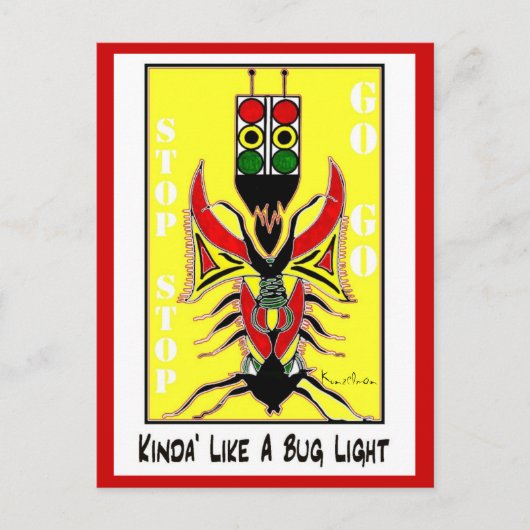 KINDA'S ALS EEN BUGLIGHT BRIEFKAART (Voorkant)