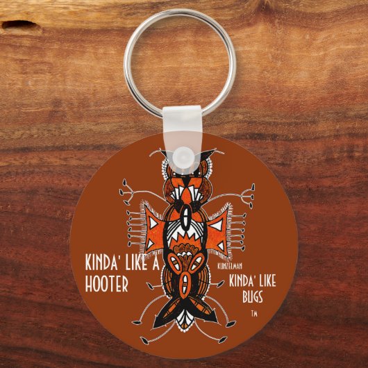 KINDA'S ALS EEN HOOTER SLEUTELHANGER (Voorkant)