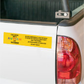 Kindautisme auto vrachtwagen decale sticker. Waars Bumpersticker (Op Truck)