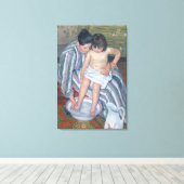 Kindbad, 1893 (olie op doek) canvas afdruk (Insitu (Houten vloer))