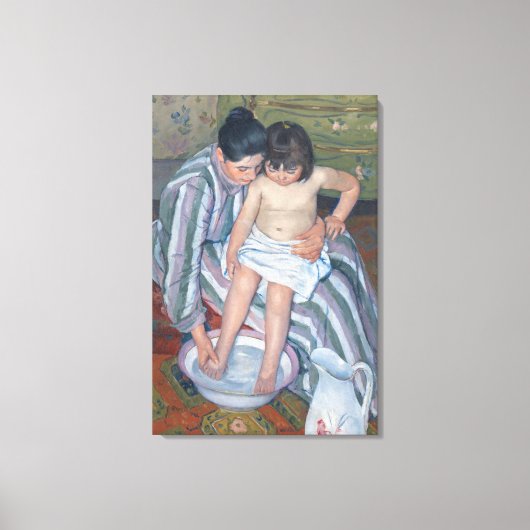 Kindbad, 1893 (olie op doek) canvas afdruk (Voorkant)