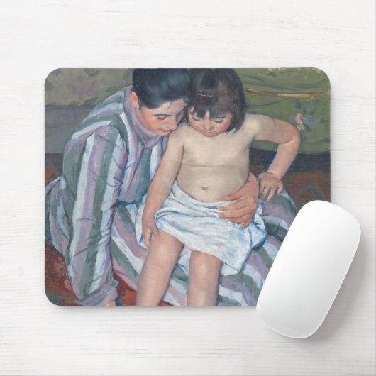 Kindbad, 1893 (olie op doek) muismat (Met muis)