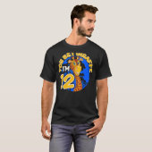 Kinder12th Birthday Giraffe Zoo Theme Tween Birthd T-shirt (Voorkant volledig)