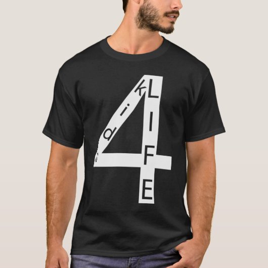 Kinder4Life, dubbel, donker T-shirt (Voorkant)