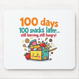 Kinder 100 dagen 100 snacks later 100e schooldag muismat