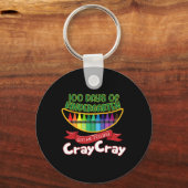 Kinder - 100 dagen Kindergarten hebben me het gevo Sleutelhanger (Voorkant)