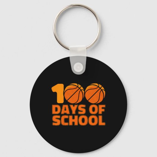 Kinder 100 dagen school Bysketbyll 100ste dag van  Sleutelhanger (Voorkant)